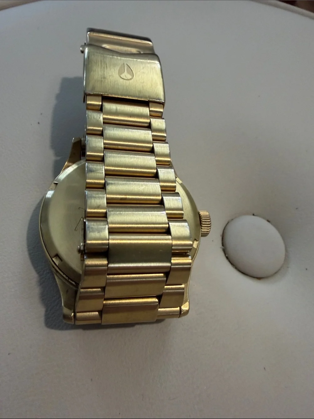 Nixon Gold Men's Watch with Black Dial